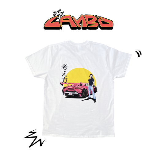 067 LAMBO T-SHIRT BLANC